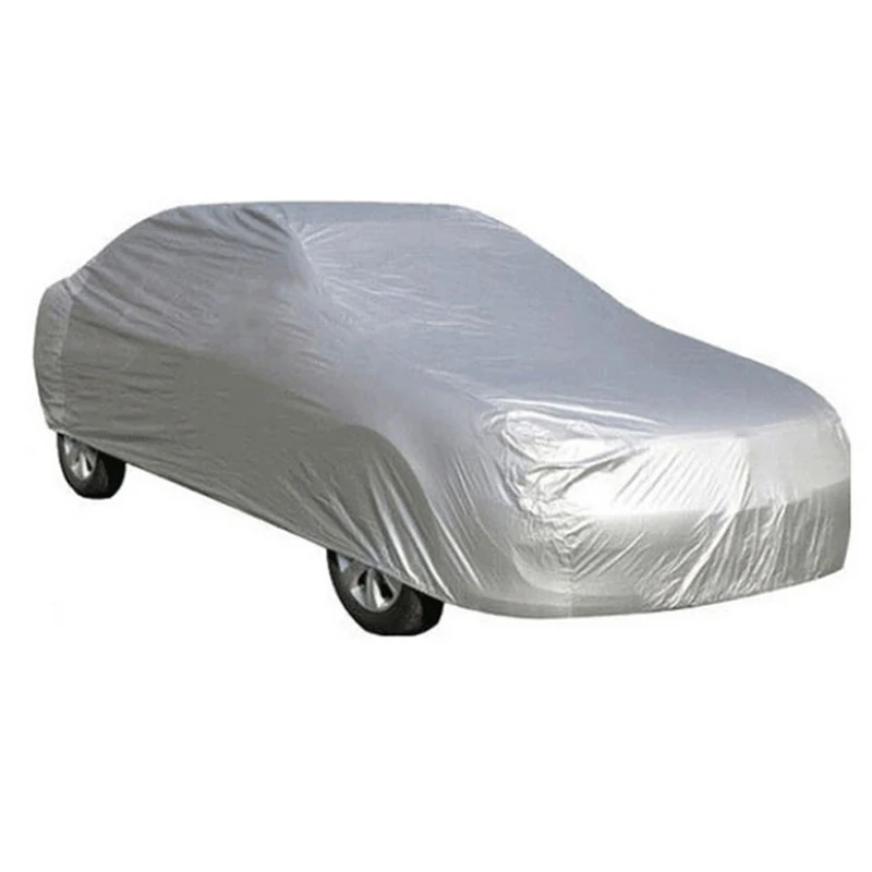 Universal Full Car Covers Waterproof Snow Ice Dust Sun UV Shade Cover Foldable Light Silver Auto Car Outdoor Protector Cover
Universal Full Car Covers Waterproof Snow Ice Dust Sun UV Shade Cover Foldable Light Silver Auto Car Outdoor Protector Cover
