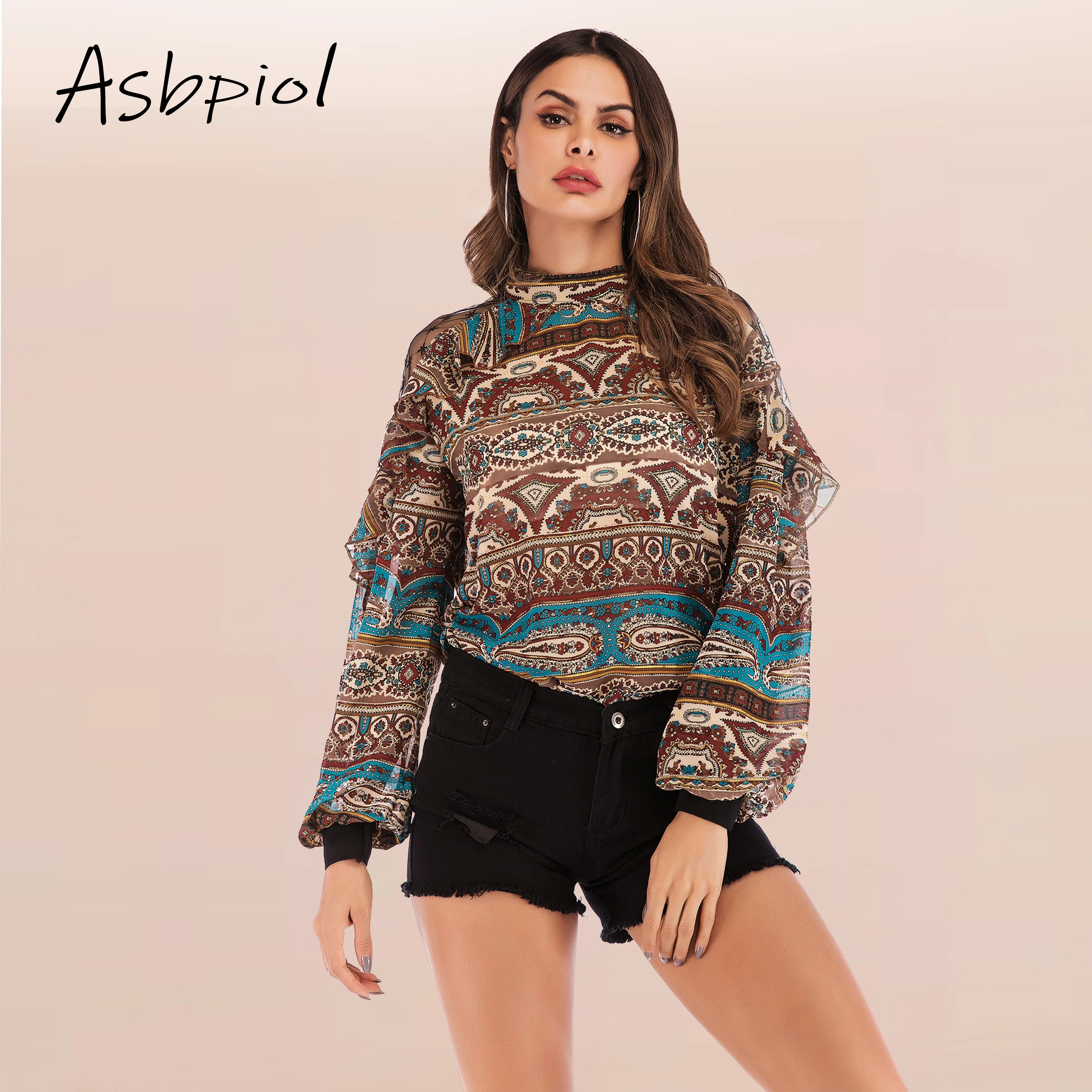 Lantern Sleeve Women Blouse Shirt Long Sleeve Blouse Summer Bohemian Holiday Blouse Folk style Womens Tops And Blouses
Lantern Sleeve Women Blouse Shirt Long Sleeve Blouse Summer Bohemian Holiday Blouse Folk style Womens Tops And Blouses