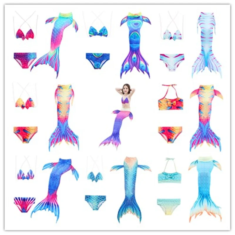 2018 Newest Fashion Dress Ariel Mermaid 3pcs Set Tops Bottoms Mermaid Tail For Swimming Children Girls Swimming Bikinis Bathing
2018 Newest Fashion Dress Ariel Mermaid 3pcs Set Tops Bottoms Mermaid Tail For Swimming Children Girls Swimming Bikinis Bathing