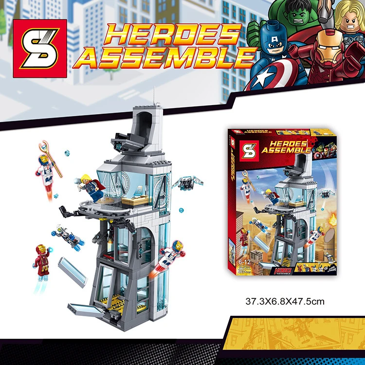 563pcs Attack on Avengers Tower The Avengers Figure Iron Man Thor Superhero Set Building Bricks Blocks Assembling Action Figure
563pcs Attack on Avengers Tower The Avengers Figure Iron Man Thor Superhero Set Building Bricks Blocks Assembling Action Figure