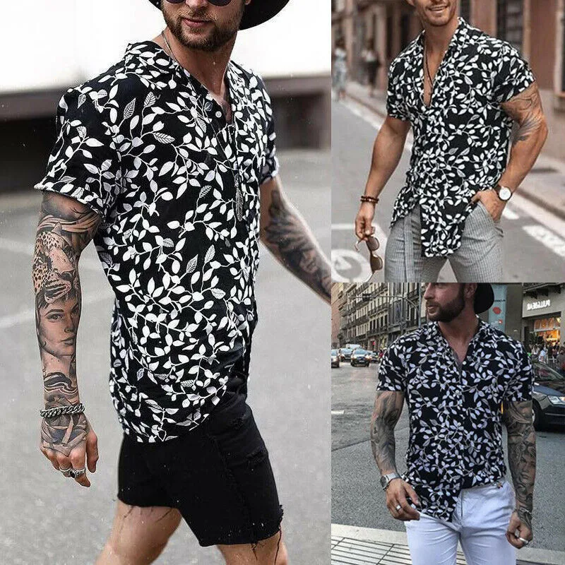 Men Fancy Tops Short Sleeve Hawaiian Casual Loose Shirt Beach Flower Party Summer Holiday Button Shirts Plus Size
Men Fancy Tops Short Sleeve Hawaiian Casual Loose Shirt Beach Flower Party Summer Holiday Button Shirts Plus Size