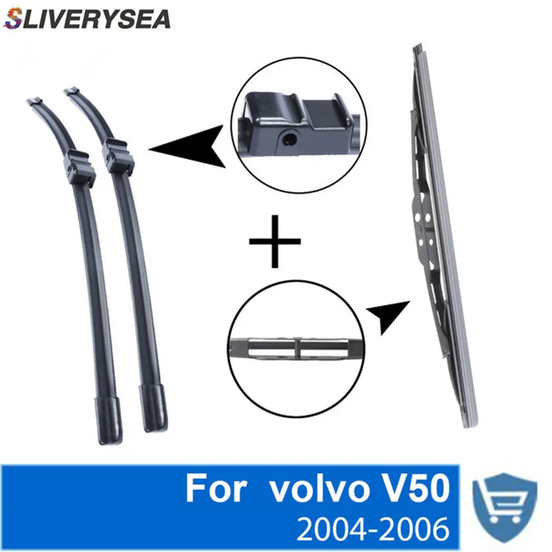 SLIVERYSEA Front and Rear Wiper Blade no Arm For volvo V50 2004-2006 High quality Natural Rubber windscreen 26''+20''
SLIVERYSEA Front and Rear Wiper Blade no Arm For volvo V50 2004-2006 High quality Natural Rubber windscreen 26''+20''
