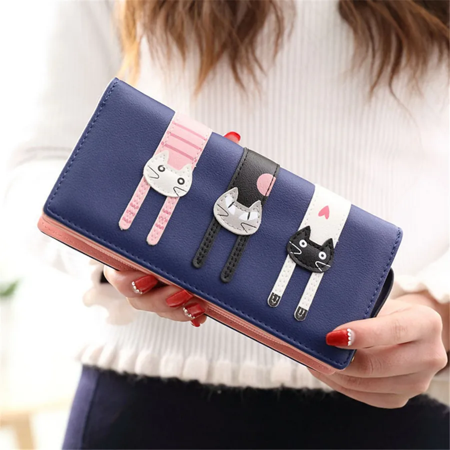 2019 New Fashion Envelope Women Wallet Hit Color Cute Cat Flowers Printing PU Leather Wallet Long Ladies Clutch Coin Purse 780
2019 New Fashion Envelope Women Wallet Hit Color Cute Cat Flowers Printing PU Leather Wallet Long Ladies Clutch Coin Purse 780