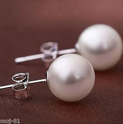Free shipping@ 10MM Genuine White Round Shell Pearl Sterling Silver Stud Earrings AAA+
Free shipping@ 10MM Genuine White Round Shell Pearl Sterling Silver Stud Earrings AAA+