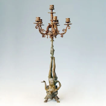 ATLIE Bronzes Nude girl Statue Bronze Candle Holder 5 Holders Antique Collections Europe home decoration
ATLIE Bronzes Nude girl Statue Bronze Candle Holder 5 Holders Antique Collections Europe home decoration