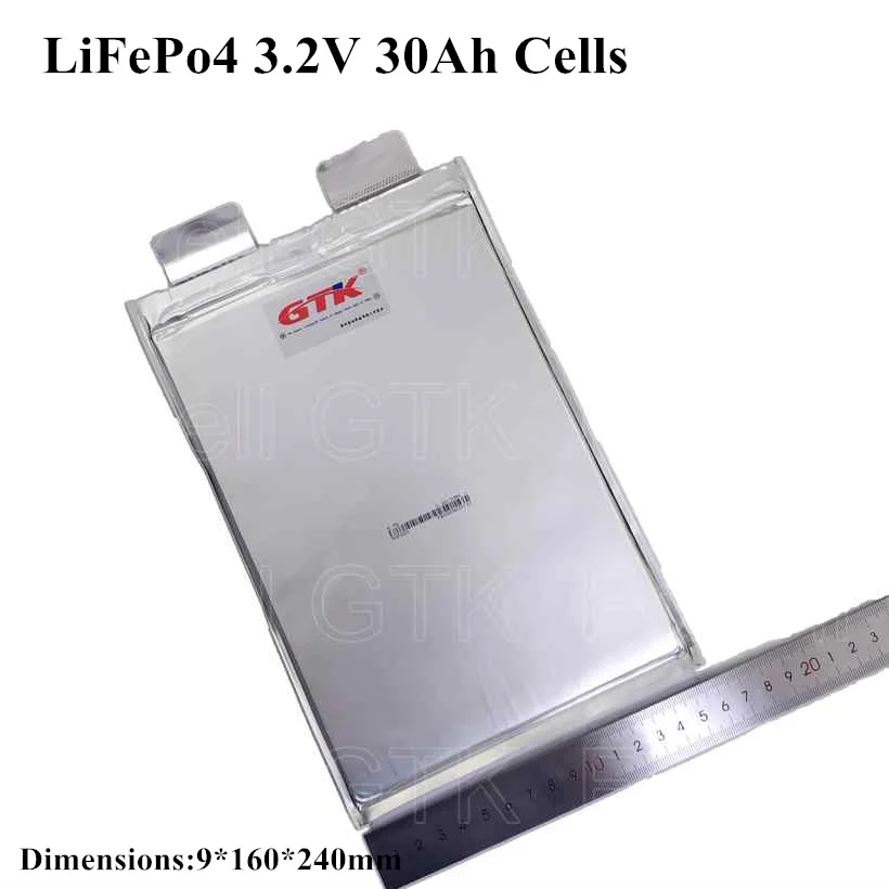 4pcs 3.2v 30Ah lifepo4 battery 3.2V Lifepo4 Prismatic Cell Pouch Lithium iron Phosphate Battery for 12V battery pack diy
4pcs 3.2v 30Ah lifepo4 battery 3.2V Lifepo4 Prismatic Cell Pouch Lithium iron Phosphate Battery for 12V battery pack diy