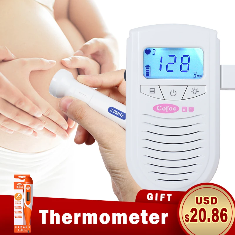 Cofoe Baby Fetal Doppler Heartbeat Detector Household Portable Baby Heart Rate Monitor No Radiation Stethoscope for Pregnant
Cofoe Baby Fetal Doppler Heartbeat Detector Household Portable Baby Heart Rate Monitor No Radiation Stethoscope for Pregnant