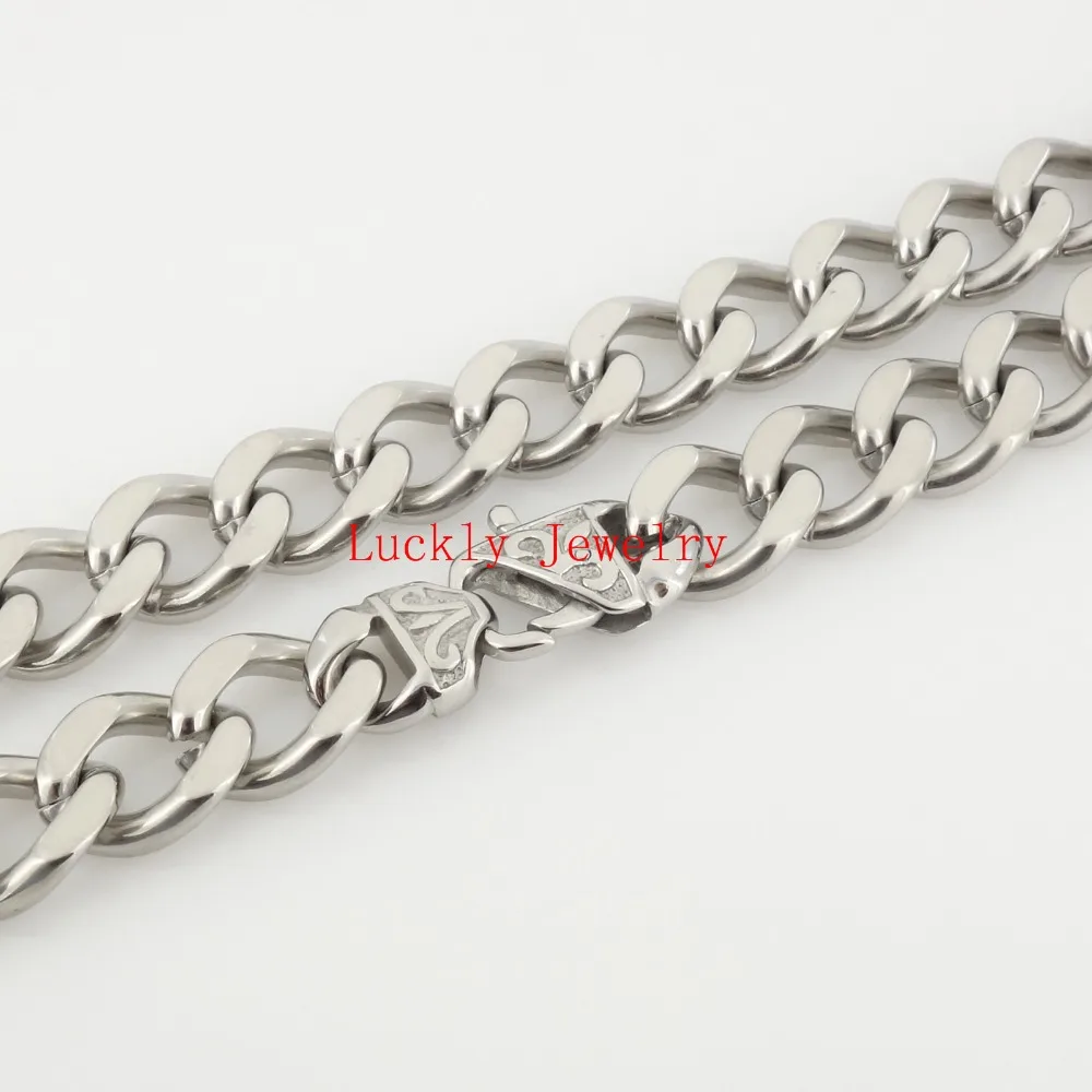 Daily Deals 10mm/ 15mm wide High Quality Men's Jewelry 316L Stainless Steel Miami Cuban Curb Link Chain Necklace 18 inch-40 inch
Daily Deals 10mm/ 15mm wide High Quality Men's Jewelry 316L Stainless Steel Miami Cuban Curb Link Chain Necklace 18 inch-40 inch