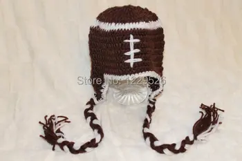 Football Baby Crochet Hat, Infant crochet photo prop, Newborn photo prop, Crochet hat
Football Baby Crochet Hat, Infant crochet photo prop, Newborn photo prop, Crochet hat