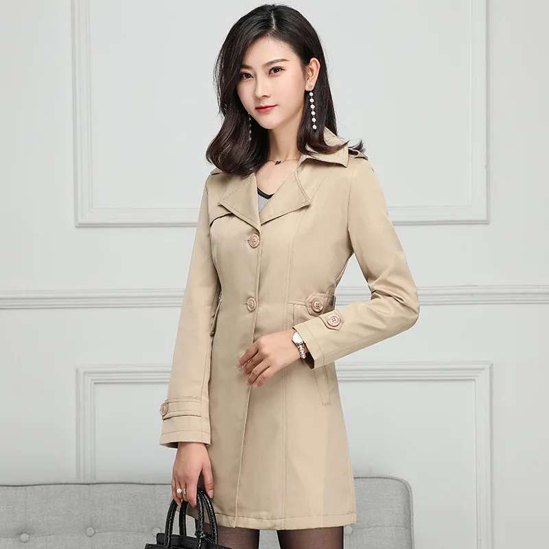 coat for women new OL temperament commute solid color long windbreaker Coat female self-cultivation wild
coat for women new OL temperament commute solid color long windbreaker Coat female self-cultivation wild