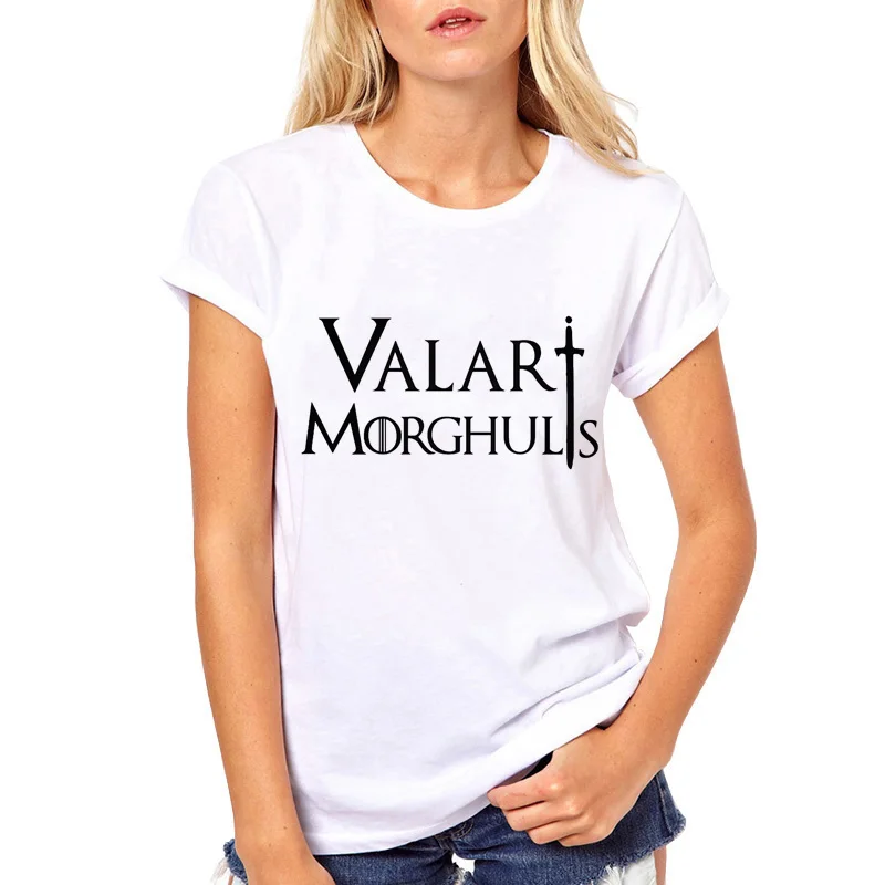 Game of Thrones Valar Morghulis T Shirt Women T-Shirt Model Tshirt Clothing 2019 Summer Top GOT Tee Plus Size Causal Shirt Femme
Game of Thrones Valar Morghulis T Shirt Women T-Shirt Model Tshirt Clothing 2019 Summer Top GOT Tee Plus Size Causal Shirt Femme