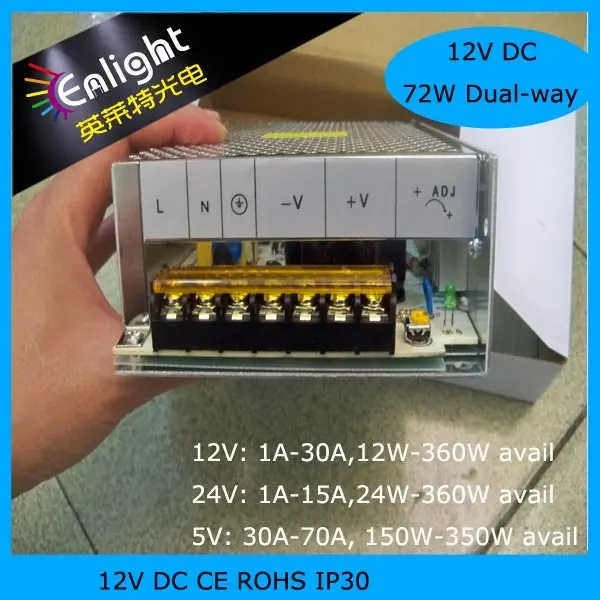 12V 6A 72W switch mode power supply LED display power supply LED Strip power supply SMPS 5pcs/lot Free shipping!!!
12V 6A 72W switch mode power supply LED display power supply LED Strip power supply SMPS 5pcs/lot Free shipping!!!