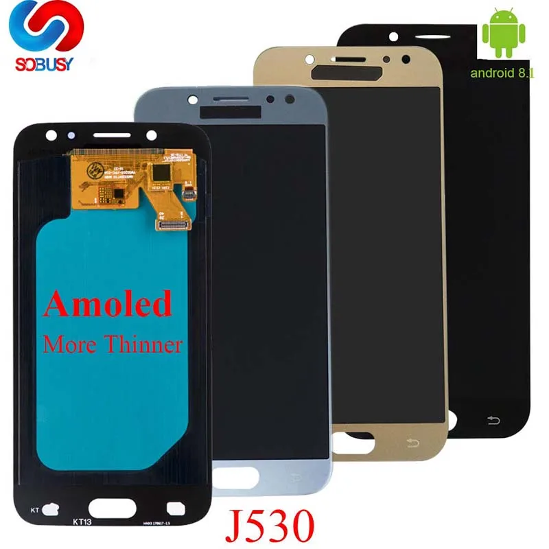 ЖК дисплей Super AMOLED J5 2017 для SAMSUNG Galaxy Pro J530 J530F J530FM сенсорный экран с цифровым