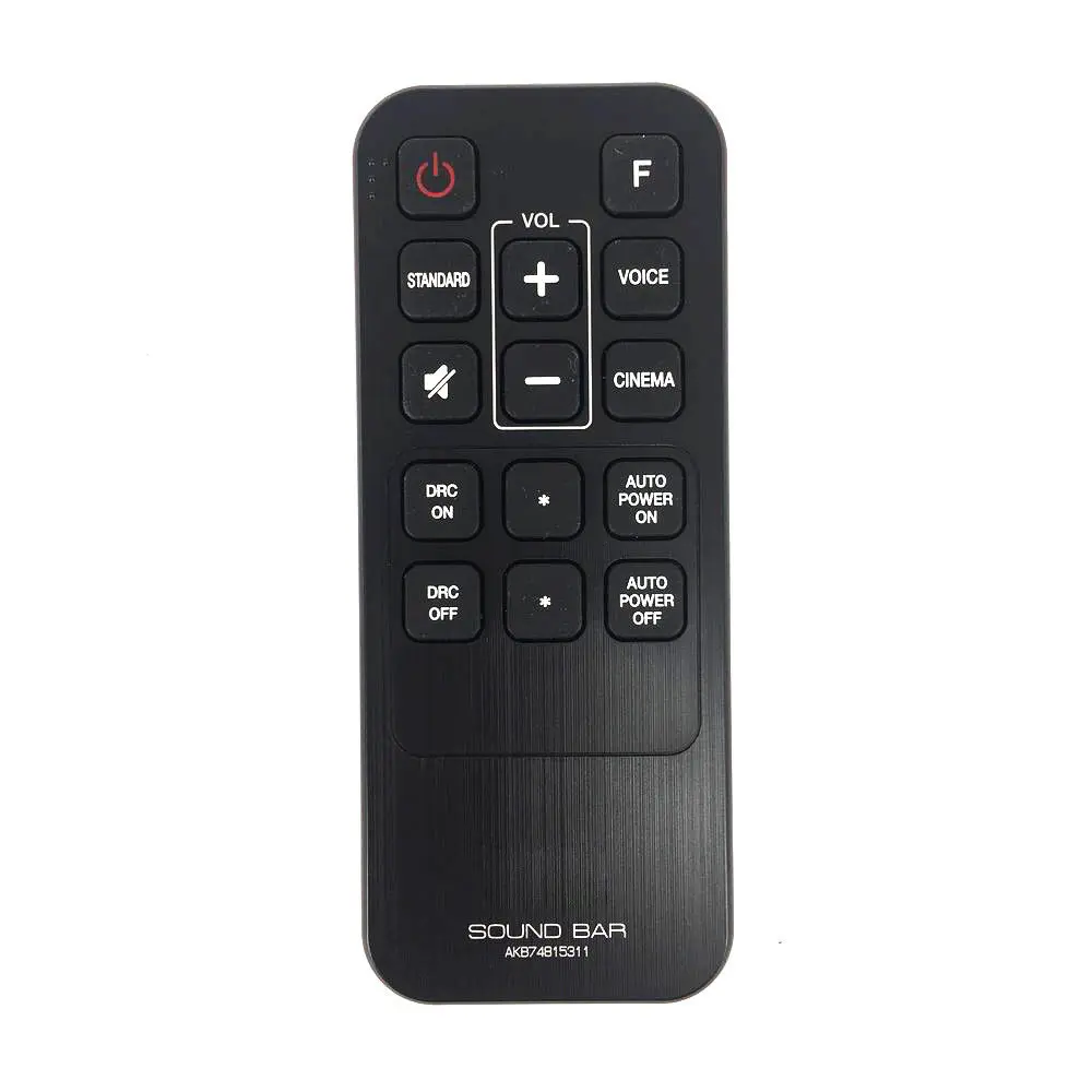 New Remote Control AKB74815311 For LG Sound Bar LAS160B LAS260B LAS450H LAS455H LAS750M LAS855M LAS950M
New Remote Control AKB74815311 For LG Sound Bar LAS160B LAS260B LAS450H LAS455H LAS750M LAS855M LAS950M