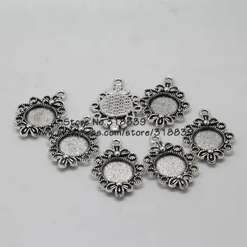 Cameo Flowers Filigree Round Cabochon Pendant Setting Antique Silver Metal Zinc Alloy Jewelry Blank Findings 12mm 30pcs 7568
Cameo Flowers Filigree Round Cabochon Pendant Setting Antique Silver Metal Zinc Alloy Jewelry Blank Findings 12mm 30pcs 7568