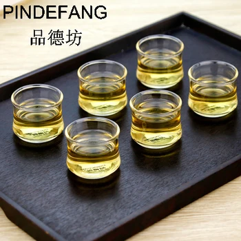 PINDEFANG 6pcs Various shaped Elegant Hand-blown Heat Resistant 60ml tea cups set Art of glass cup Kung-fu teaware/ wine cup
PINDEFANG 6pcs Various shaped Elegant Hand-blown Heat Resistant 60ml tea cups set Art of glass cup Kung-fu teaware/ wine cup