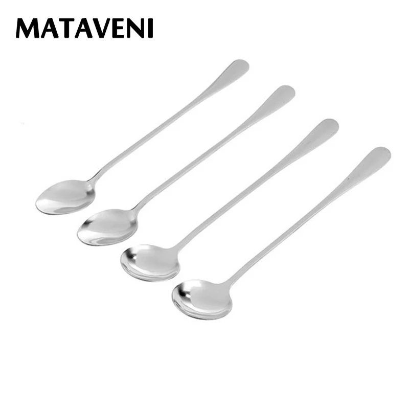 Silver Stainless Steel Dinner Spoon Soup Spoon Long Handle Ice Cream Coffee Tea Spoon Tableware
Silver Stainless Steel Dinner Spoon Soup Spoon Long Handle Ice Cream Coffee Tea Spoon Tableware