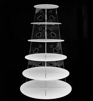 Free shipping 6 Tier White Circle Heart Acrylic Cupcake Party Wedding Cake Stand Display Stencil Free Fedex
Free shipping 6 Tier White Circle Heart Acrylic Cupcake Party Wedding Cake Stand Display Stencil Free Fedex