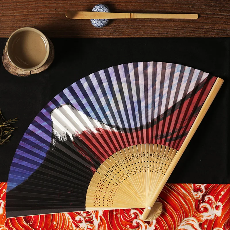 Бесплатная доставка 1 шт. модные японские ручные вееры Fuji с креплением летние