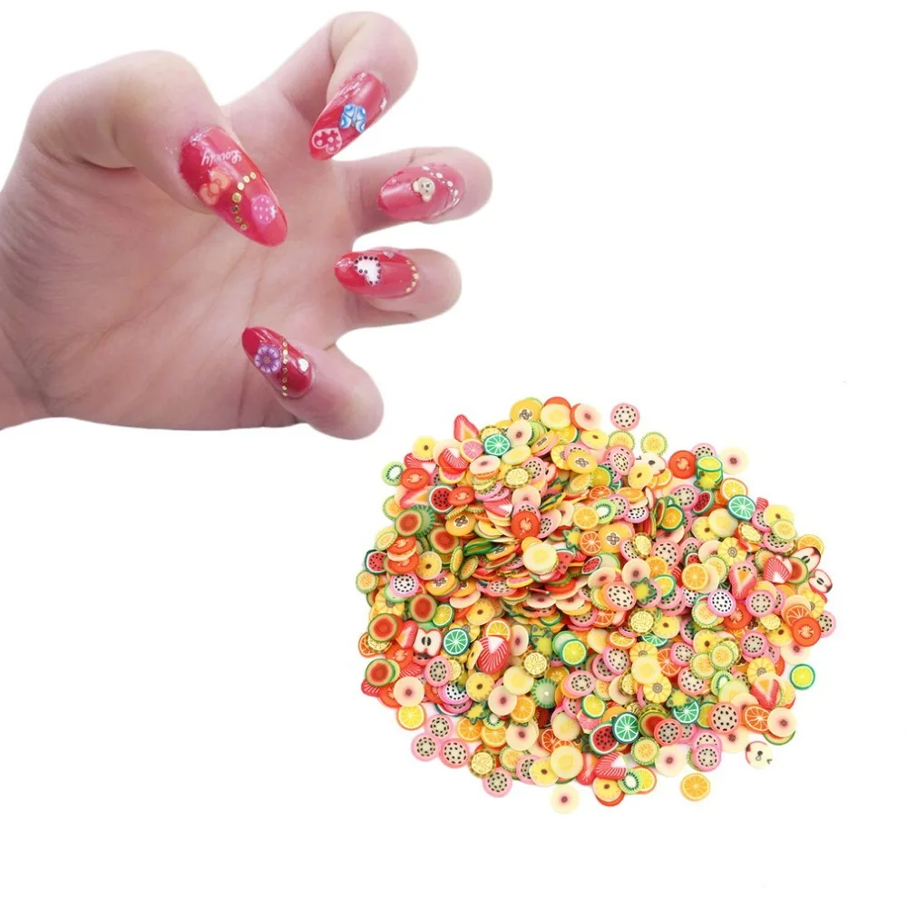 1000 Pcs Fruit Polymer Clay Slices DIY Nail Art Sticker Tip Decorations High cost performance DROPSHIPPING WELCOME
1000 Pcs Fruit Polymer Clay Slices DIY Nail Art Sticker Tip Decorations High cost performance DROPSHIPPING WELCOME