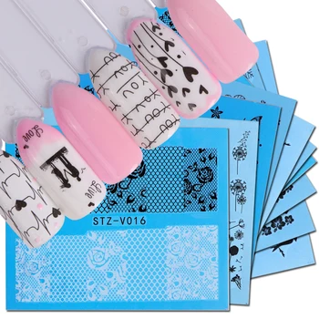 40pcs Flower Nail Art Water Decals Black White Lace Sliders for Nail Transfer Sticker Wrap Tip Manicure Decoration JISTZV001-048
40pcs Flower Nail Art Water Decals Black White Lace Sliders for Nail Transfer Sticker Wrap Tip Manicure Decoration JISTZV001-048