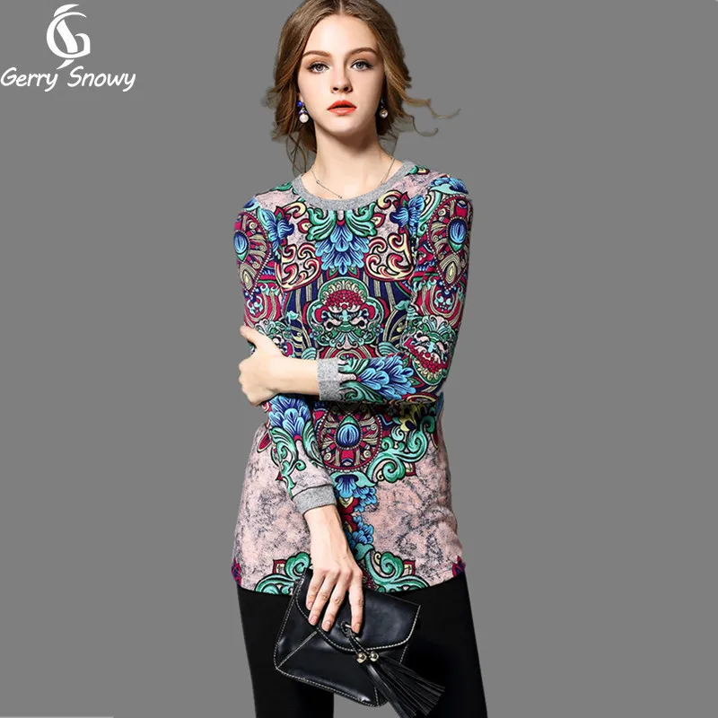 Europe 2018 Spring New Retro Temperament Wool Long Sleeved Printing Primer Shirt
Europe 2018 Spring New Retro Temperament Wool Long Sleeved Printing Primer Shirt