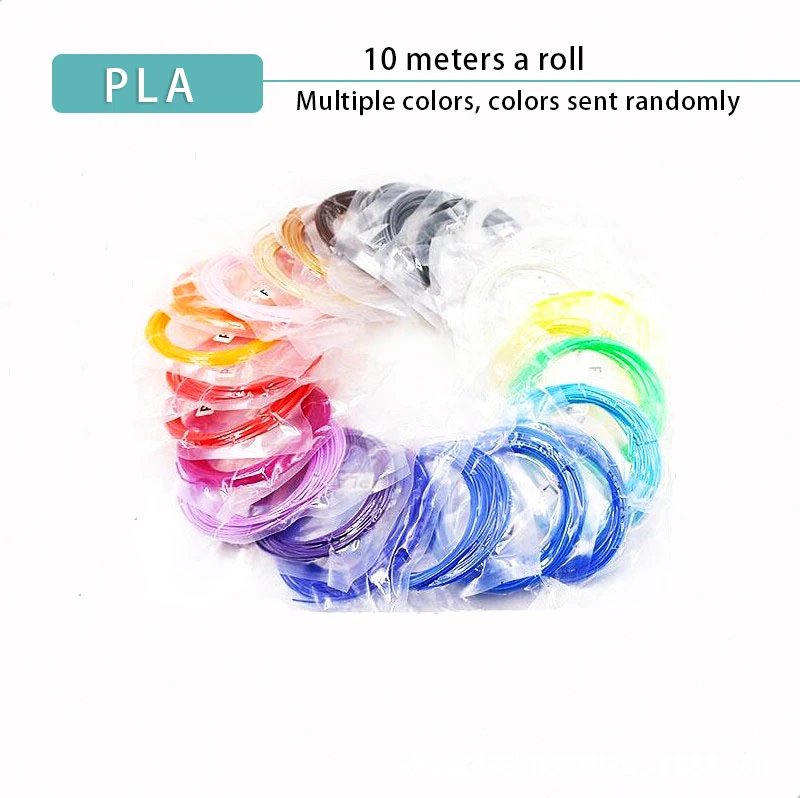 10Pcs 3D Pen Filament 10 Meter PLA 1.75mm 3D Printer Filament Printing Materials Extruder Accessories Parts
10Pcs 3D Pen Filament 10 Meter PLA 1.75mm 3D Printer Filament Printing Materials Extruder Accessories Parts