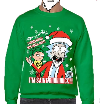 2017 FASHION MEN WOMEN Christmas Rick Morty Green Sweat shirts Pullovers Autumn Tracksuit Streetwear Winter Loose Thin Hoody Top
2017 FASHION MEN WOMEN Christmas Rick Morty Green Sweat shirts Pullovers Autumn Tracksuit Streetwear Winter Loose Thin Hoody Top
