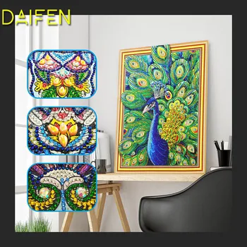 DAIFEN 5D DIY Special Shaped Diamond Painting animal peacock Needlework 3d Drill Mosaic Embroidery Decor Gift 40X50CM DH
DAIFEN 5D DIY Special Shaped Diamond Painting animal peacock Needlework 3d Drill Mosaic Embroidery Decor Gift 40X50CM DH