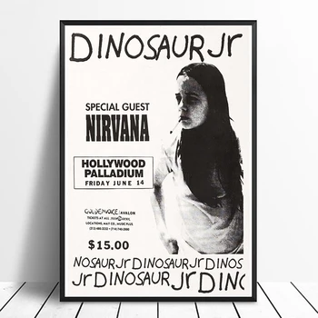 Nirvana Dinosaur Jr. Hollywood Palladium poster (1991) Vintage Gig Print Kurt Kobain Music Home Decor Wall Art Canvas Print
Nirvana Dinosaur Jr. Hollywood Palladium poster (1991) Vintage Gig Print Kurt Kobain Music Home Decor Wall Art Canvas Print