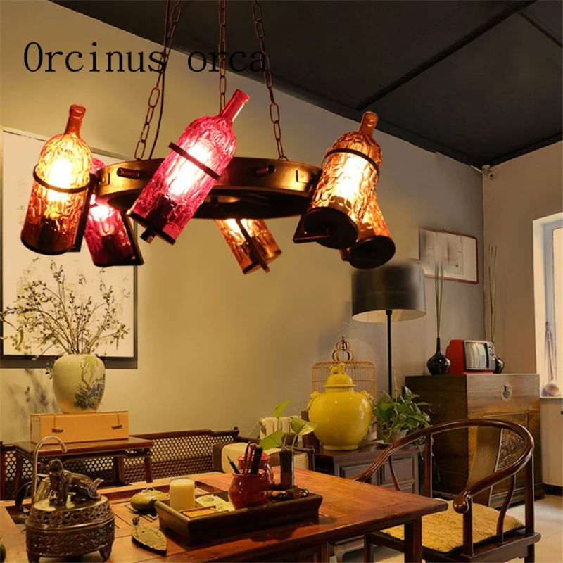 Nordic Industrial Wind wine bottles chandeliers restaurants creative personality bar American Vintage bar decorative Chandelier
Nordic Industrial Wind wine bottles chandeliers restaurants creative personality bar American Vintage bar decorative Chandelier
