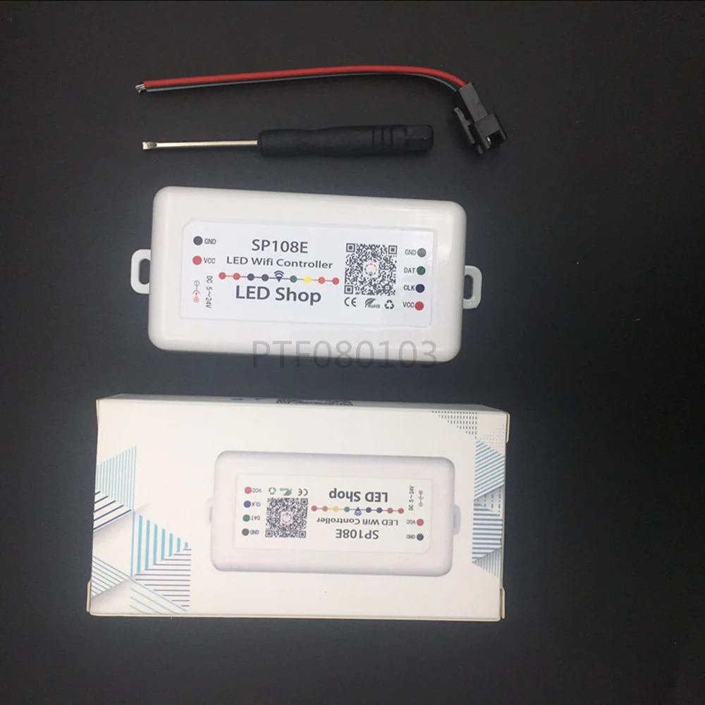 SP108E SPI WIFI Bluetooth pixel IC Music Controller by smart phone APP For WS2812B WS2813 SK6812RGBW Strip DC5-12V
SP108E SPI WIFI Bluetooth pixel IC Music Controller by smart phone APP For WS2812B WS2813 SK6812RGBW Strip DC5-12V