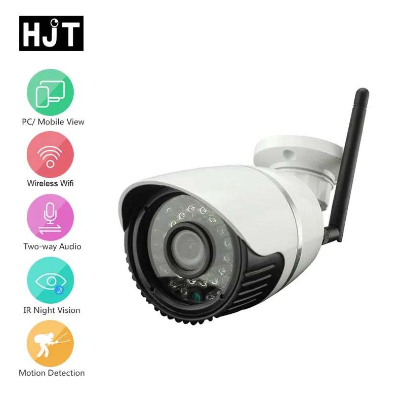 HJT Audio Wireless Wifi Security 720P IP Camera HD Wi-fi IR-Cut Night Vision Surveillance Network H.264 Outdoor
HJT Audio Wireless Wifi Security 720P IP Camera HD Wi-fi IR-Cut Night Vision Surveillance Network H.264 Outdoor