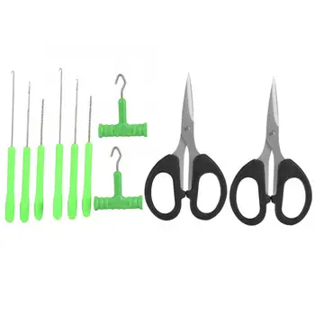 2 Set Fishing Bait Needle Baiting Rig Tool T-handle Knot Puller Scissor Tackle Rigging Tools Set Carp Fishing Tackle Accessories
2 Set Fishing Bait Needle Baiting Rig Tool T-handle Knot Puller Scissor Tackle Rigging Tools Set Carp Fishing Tackle Accessories