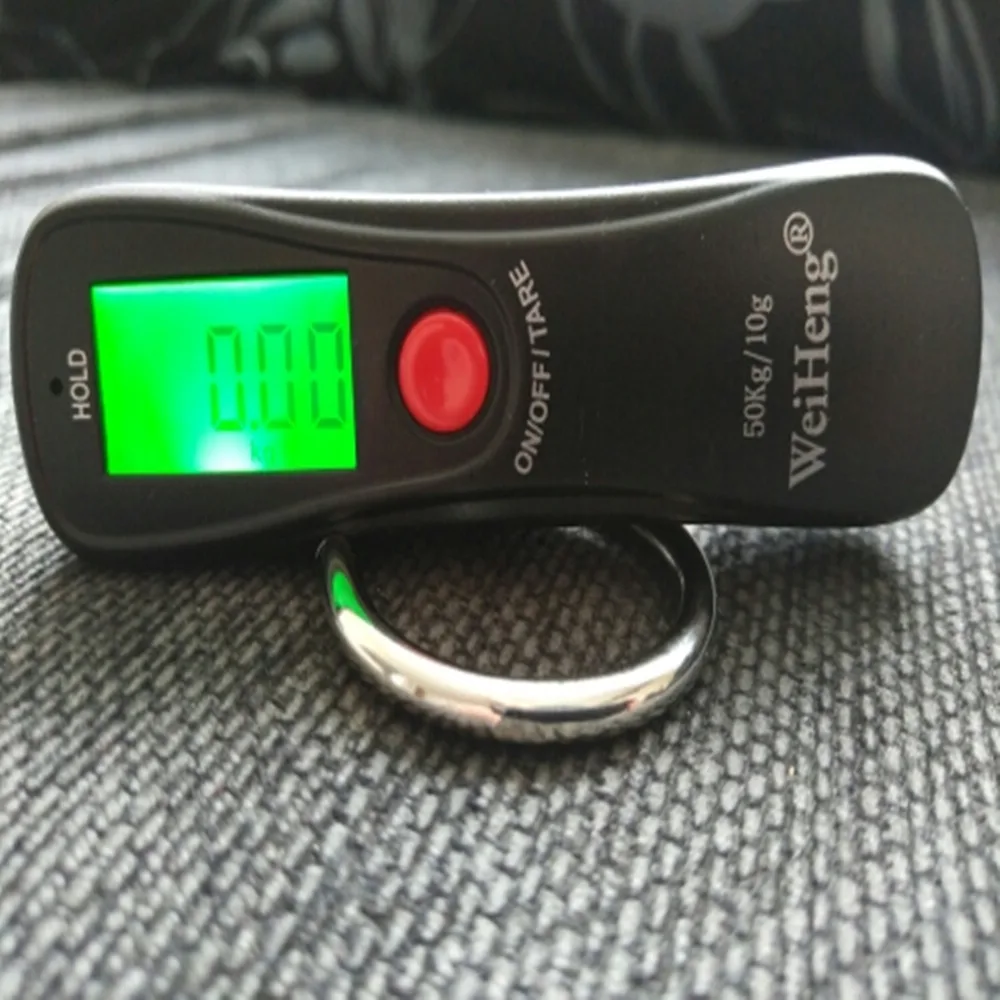 WeiHeng Portable 50kg 10g LCD Display Digital Hanging Scales Electronic Luggage Weight Fishing Hook Weighing Scales
WeiHeng Portable 50kg 10g LCD Display Digital Hanging Scales Electronic Luggage Weight Fishing Hook Weighing Scales