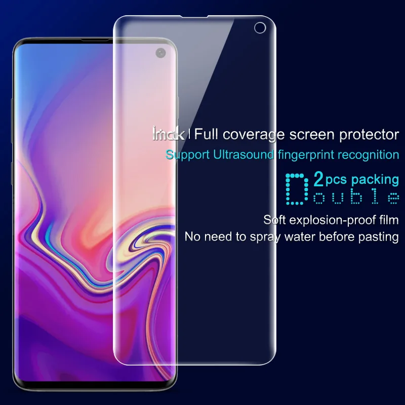 imak Ultrasound Unlock Film For Samsung Galaxy S10 Plus Lite 2pcs Front Full Screen Protective Transparent Hydrogel Film
imak Ultrasound Unlock Film For Samsung Galaxy S10 Plus Lite 2pcs Front Full Screen Protective Transparent Hydrogel Film
