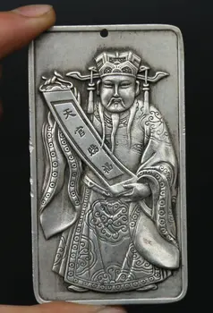 85MM/3.3" Collection Chinese Bronze Exquisite Taoism Mammon Money Wealth God Two-sided Sculpture Pendant Statue Statuary 166g
85MM/3.3" Collection Chinese Bronze Exquisite Taoism Mammon Money Wealth God Two-sided Sculpture Pendant Statue Statuary 166g