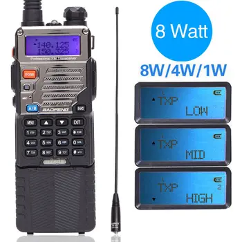 BaoFeng UV-5RE 8W powerful Walkie Talkie 3800mAh 10km long range UHF VHF Band cb Upgrade of UV5RE for hiking portable ham radio
BaoFeng UV-5RE 8W powerful Walkie Talkie 3800mAh 10km long range UHF VHF Band cb Upgrade of UV5RE for hiking portable ham radio