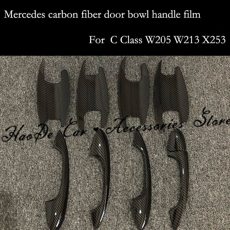 For Mercedes Benz C Class W205 W213 X253 W222 GLC C180 C200 C250 C300 Carbon Fiber Auto Door Handle Trim Covers Car styling
For Mercedes Benz C Class W205 W213 X253 W222 GLC C180 C200 C250 C300 Carbon Fiber Auto Door Handle Trim Covers Car styling
