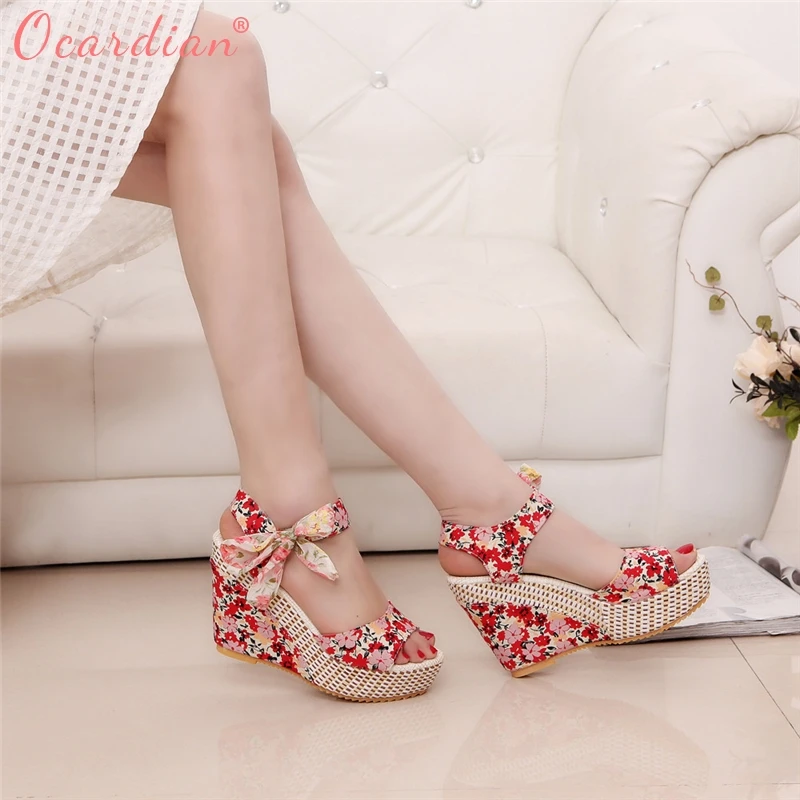 Sandals 2018 Women Flower Peep Toe Wedges Lace up Thick Bottom Flatform Shoes Flip Flops Buty Damskie 487g-733g34
Sandals 2018 Women Flower Peep Toe Wedges Lace up Thick Bottom Flatform Shoes Flip Flops Buty Damskie 487g-733g34