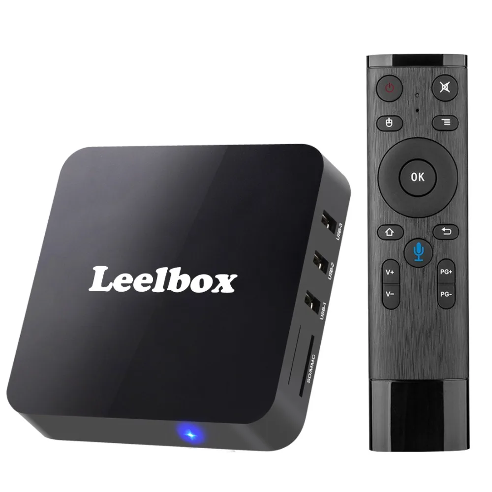 Leelbox Android 8.1 TV Box Q2 Android Box Quad Core with 2GB RAM 16GB ROM 2.4GHz Voice Remote Control Support WiFi/3D/4K/H.265
Leelbox Android 8.1 TV Box Q2 Android Box Quad Core with 2GB RAM 16GB ROM 2.4GHz Voice Remote Control Support WiFi/3D/4K/H.265