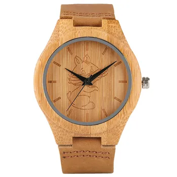 New Arrival Hand-made Men Wooden Bamboo Quartz Watches Cat/Dog/Crane Design Genuine Leather Strap Fashion Wood Watch Gift Female
New Arrival Hand-made Men Wooden Bamboo Quartz Watches Cat/Dog/Crane Design Genuine Leather Strap Fashion Wood Watch Gift Female