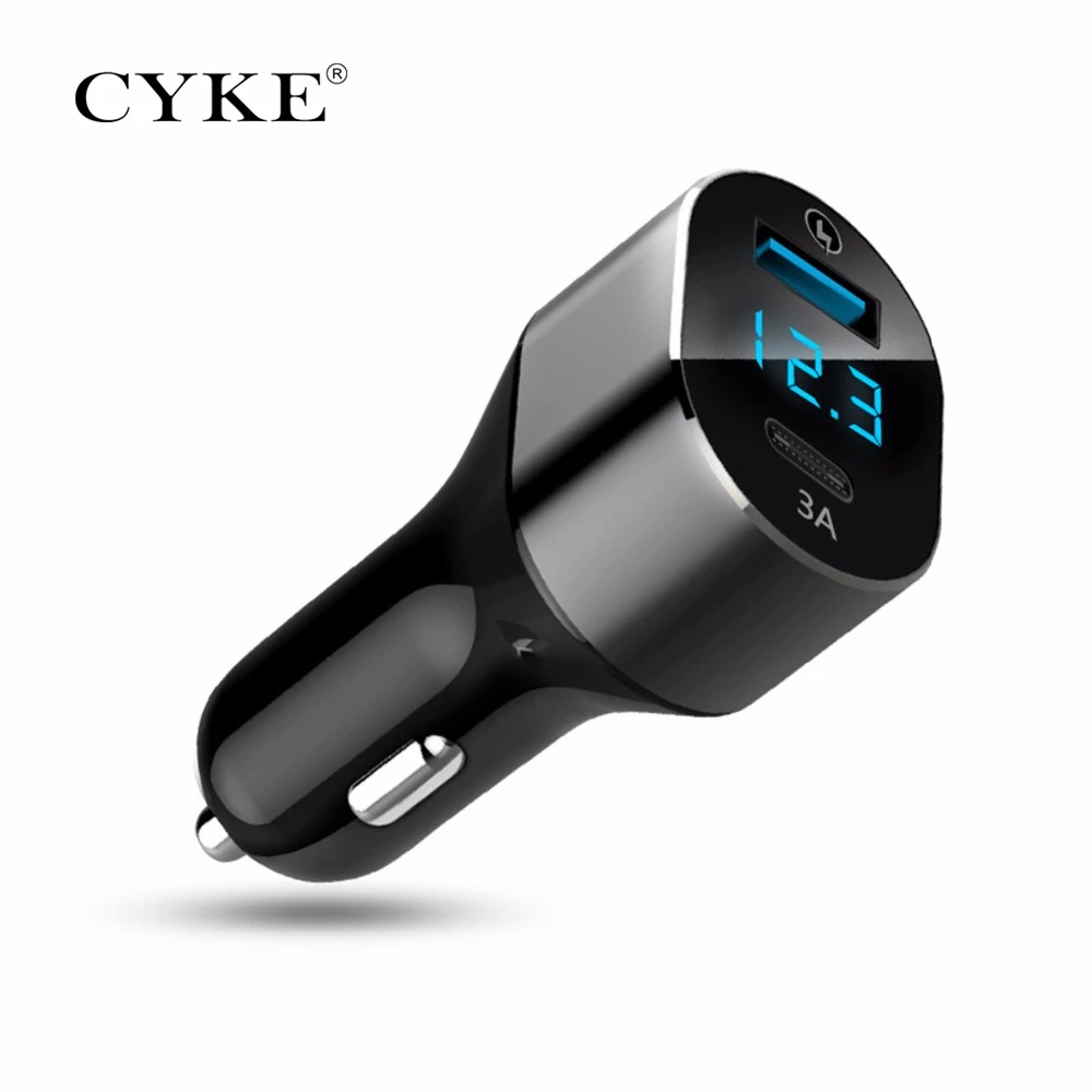 CYKE PC Metal Casing Dual Ports QC3.0 USB-C Qucik Charge 3.0 Type C Fast Charging Car Charger For Huawei mate 10 Xiaomi mi mix 2
CYKE PC Metal Casing Dual Ports QC3.0 USB-C Qucik Charge 3.0 Type C Fast Charging Car Charger For Huawei mate 10 Xiaomi mi mix 2