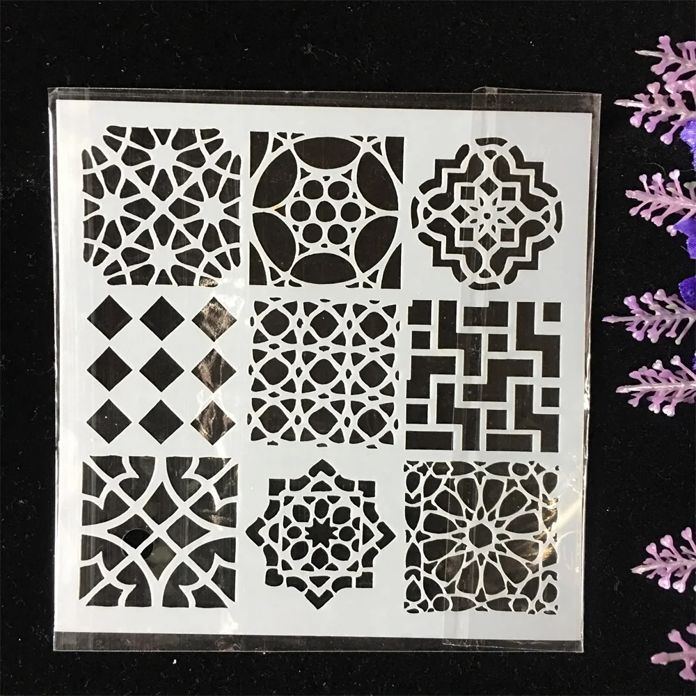 New 13cm Nine Grid Design DIY Layering Stencils Wall Painting Scrapbook Coloring Embossing Album Decorative Card Template
New 13cm Nine Grid Design DIY Layering Stencils Wall Painting Scrapbook Coloring Embossing Album Decorative Card Template