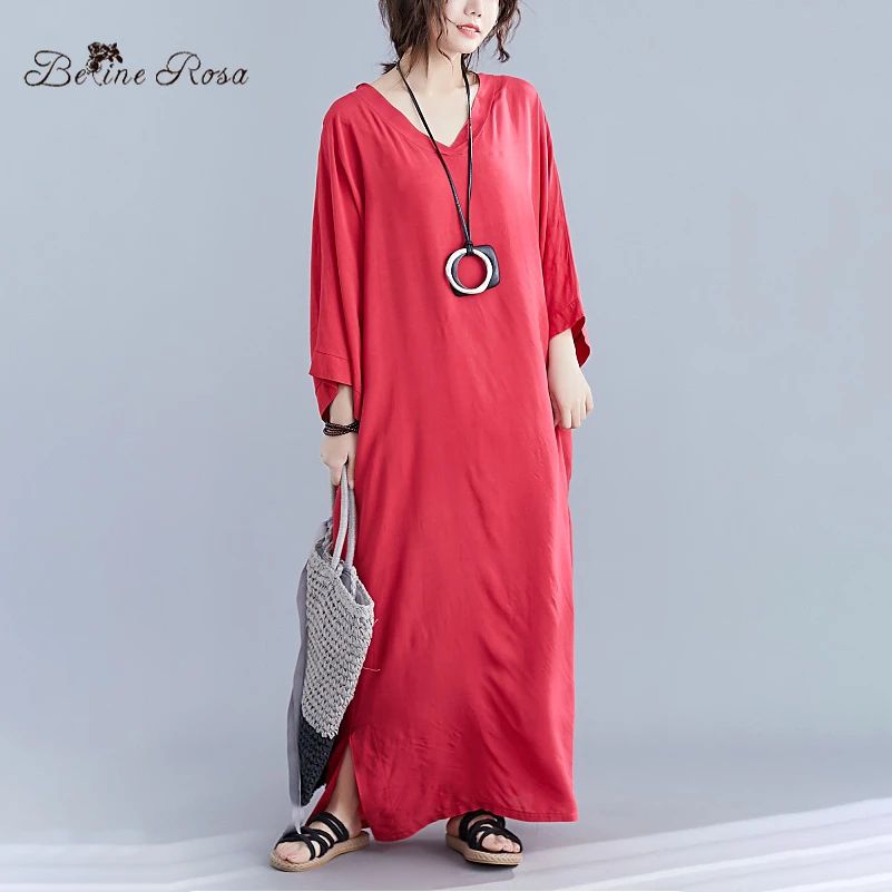 BelineRosa 2019 Simple Style Pure Color Women's Plus Size Clothes Muslim Maxi Long Dress for Women DBFS0034
BelineRosa 2019 Simple Style Pure Color Women's Plus Size Clothes Muslim Maxi Long Dress for Women DBFS0034