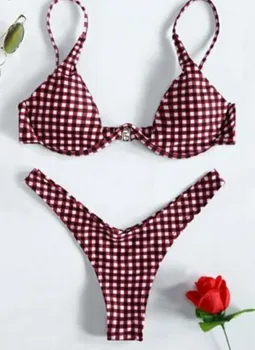 Sexy Push Up Brazilian Bikini Set Plaid And Checked Bikinis Women Thong Bathing Suits Swimwear Swimsuit Women Maillot De Bain
Sexy Push Up Brazilian Bikini Set Plaid And Checked Bikinis Women Thong Bathing Suits Swimwear Swimsuit Women Maillot De Bain