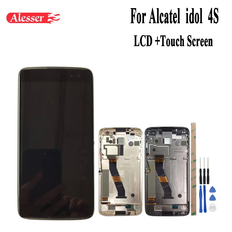 Alesser For Alcatel idol 4S LCD Display and Touch Screen With Frame Assembly Repair Parts Replacement Phone Accessories+Tools
Alesser For Alcatel idol 4S LCD Display and Touch Screen With Frame Assembly Repair Parts Replacement Phone Accessories+Tools