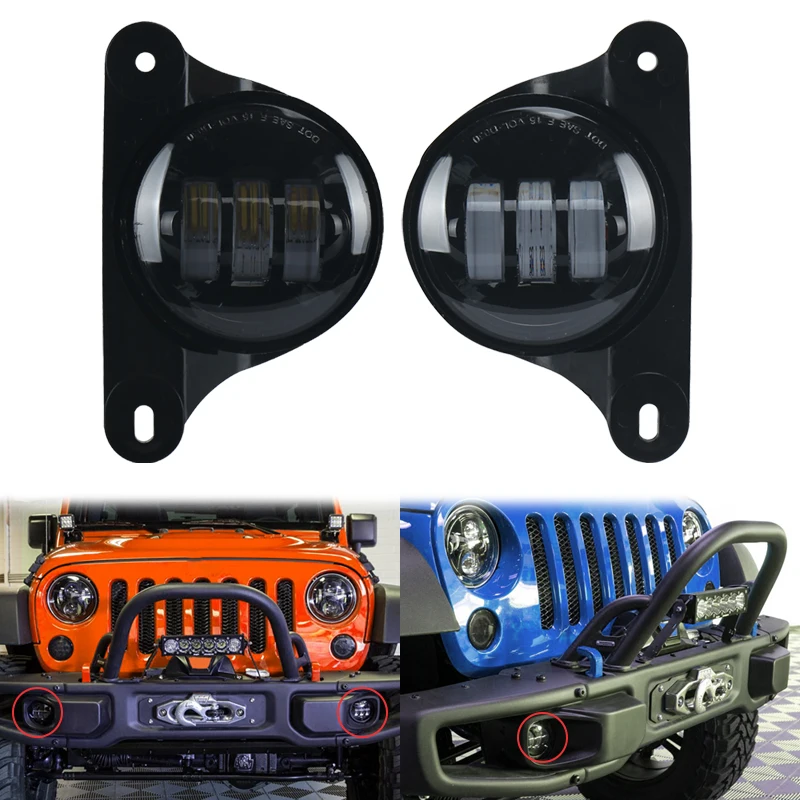 4 Inch 12V 30W Led Spotlight 1Pair for Jeep Wrangler JK 07-17 10th Anniversary Front Bumper Fog Lights
4 Inch 12V 30W Led Spotlight 1Pair for Jeep Wrangler JK 07-17 10th Anniversary Front Bumper Fog Lights