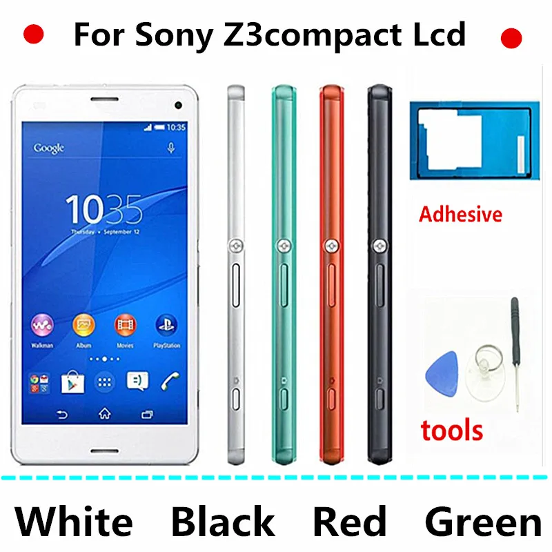 4.6" Original LCD For Sony Xperia Z3 compact D5803 D5833 LCD Display Digitizer Sensor Z3 mini Assembly LCD with Frame Free Tools
4.6" Original LCD For Sony Xperia Z3 compact D5803 D5833 LCD Display Digitizer Sensor Z3 mini Assembly LCD with Frame Free Tools