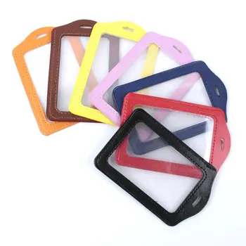 1PCS PU Leather ID Badge Case Clear and Color Border Lanyard Holes Bank Credit Card Holders ID Badge Holders Accessories
1PCS PU Leather ID Badge Case Clear and Color Border Lanyard Holes Bank Credit Card Holders ID Badge Holders Accessories